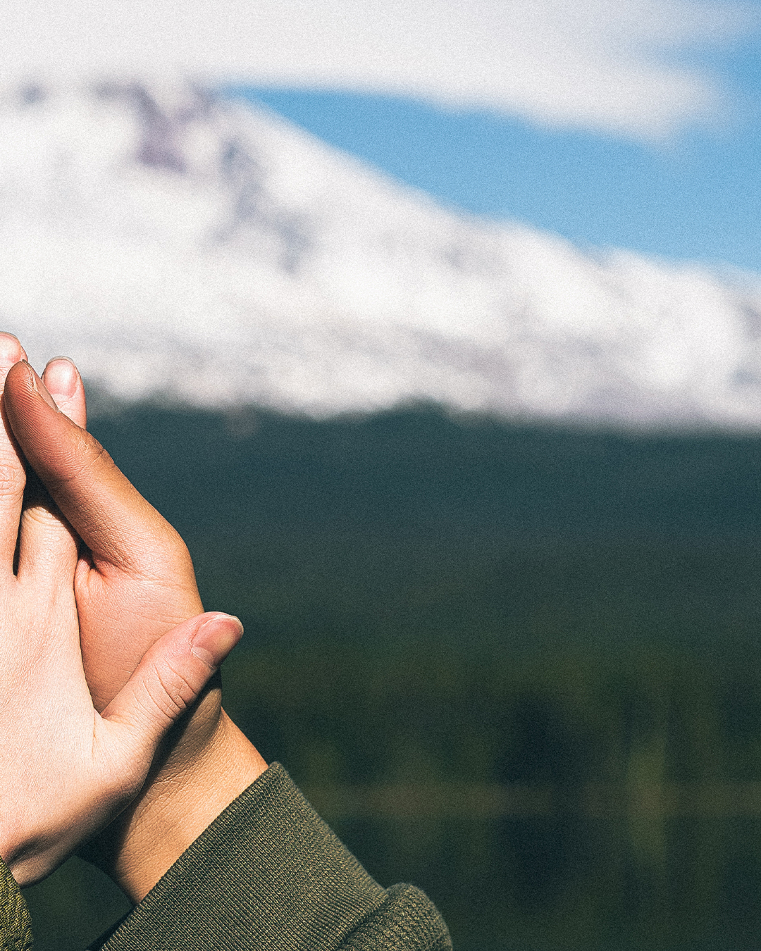 Cinematic Surprise Proposal at Trillium Lake with the View of Snowy Mount Hood — photograph 6 of 10